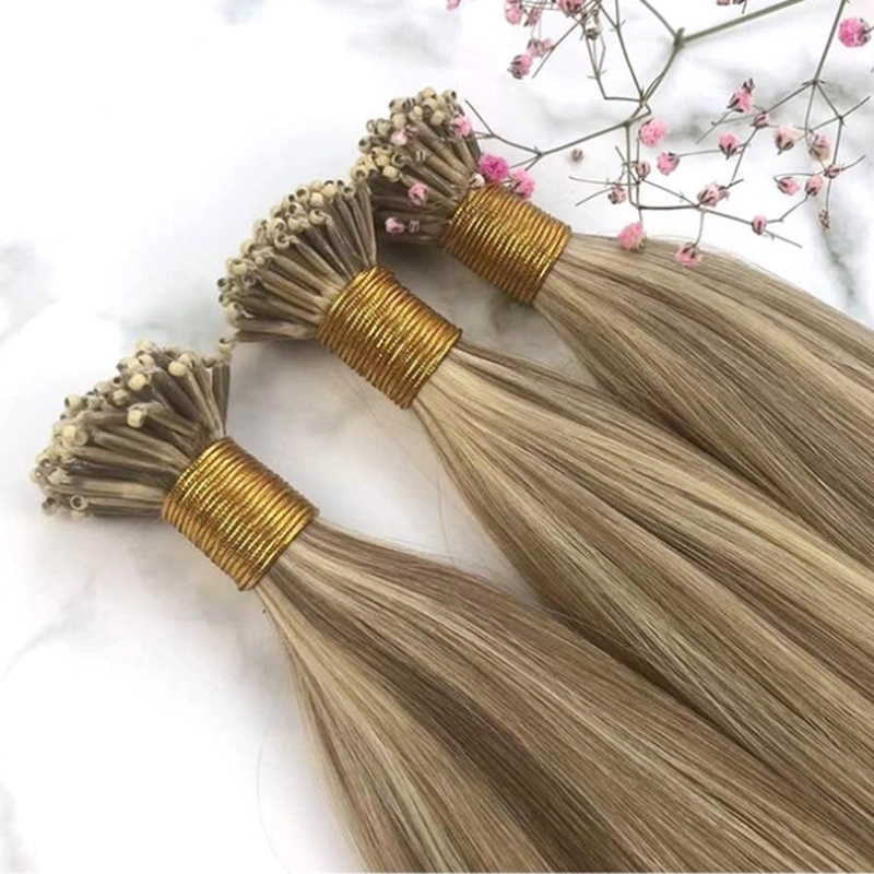 Quick easy install remove real human hair 8d hair extension HJ 020